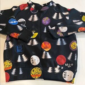 Molo - size 128/8 year old, record sweatshirt, black